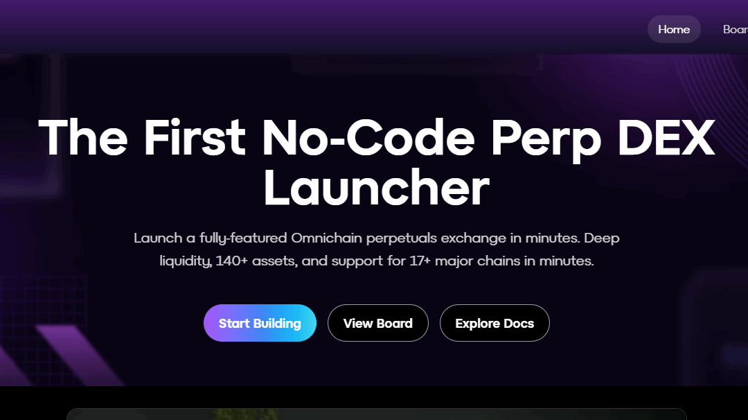 Orderly One — The No‑Code Perp Builder